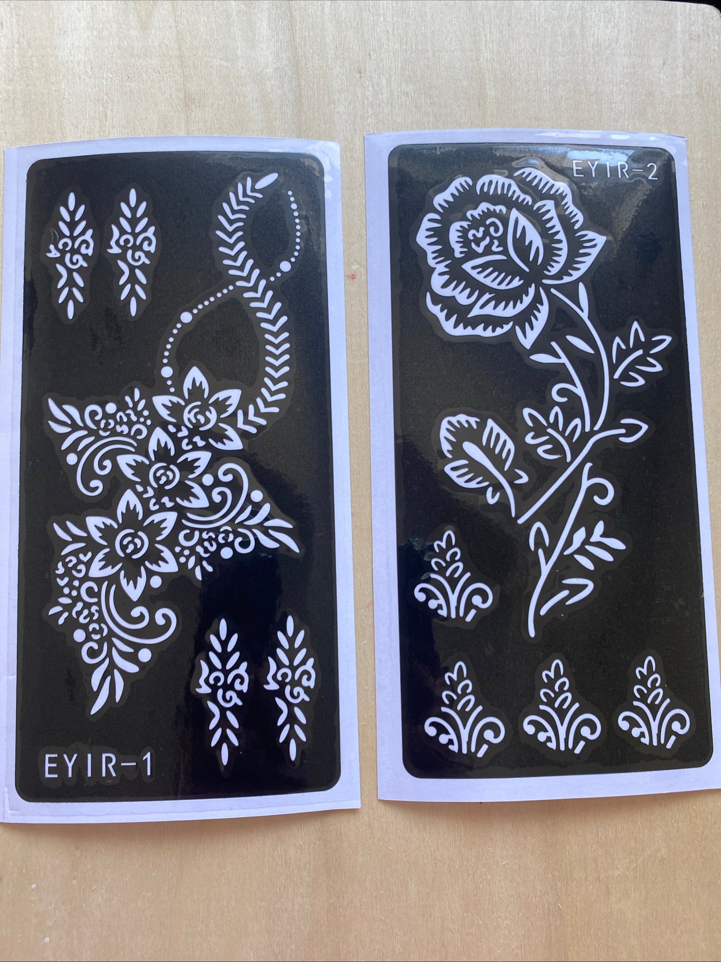 Henna stencils/ Mehndi templates easy to use